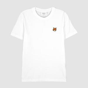 메종키츠네 25FW 여성 폭스헤드 반팔티 화이트 PW00113KJ7026 P100