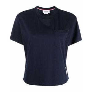 톰브라운 여성 박시핏 포켓 반팔 티셔츠 FJS123A 00042 415