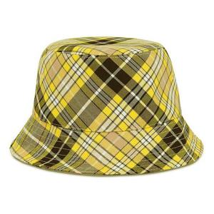 버버리 24SS 자이언트 체크 리버시블 버킷햇 옐로우아카이브베이지 8036994