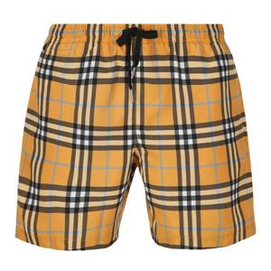 버버리 24SS MARTIN 미디움 체크 스윔 숏팬츠 더스티오렌지 8070767