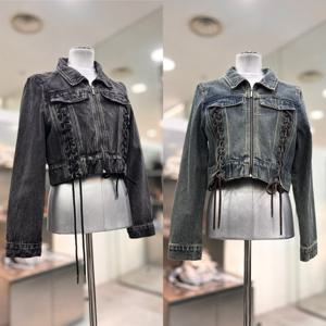 [에고이스트]레이스업 집업데님자켓 ER3ODZ51HJ_DG