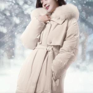 [샤틴]폭스퍼 탈,착  구스다운 야상S244S801A04_JK