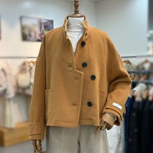 [써스데이아일랜드]언발란스 반 하이넥 코트 t248mjk232