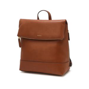 [헤지스]헤지스 브라운 로고프린트 가죽 백팩 WIBA4F405W2