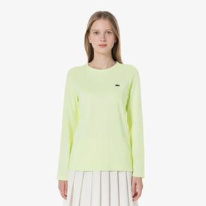 라코스테 공식 여성 베이직 긴팔 티셔츠 TF025E-54N 6GD