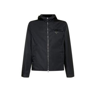 프라다 리나일론 후드 블루종 자켓 블랙 남성 SGB685 1WQ8 F0002