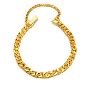 [골드리카]순금 듀얼면체인 팔찌 18.75g+18K잠금(99.9%)