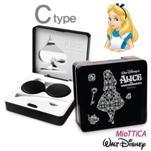 [월트디즈니]이상한나라의엘리스 사각 컴팩트 케이스세트(보관함+렌즈케이스+집게+거울)/다용도 악세서리 보관함