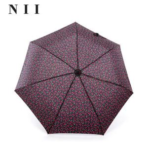 [NII][니] 체리 미니 4단 우산 / 블랙