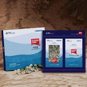 [어부마음] 햇살 선물세트 3호 (국물용멸치150g+자른미역60g)