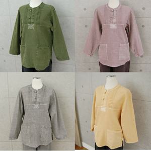 메밀꽃 피는날 남녀공용 고급 자수 상의 생활한복 4종 중 택1