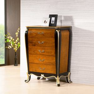 유캐슬 벤티 엔틱 원목 5단 서랍장