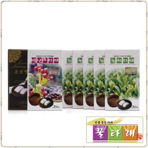[꿀타래]장단콩인절미5 + 녹차1 + 초콜릿1 / 총7곽(1곽10개입)