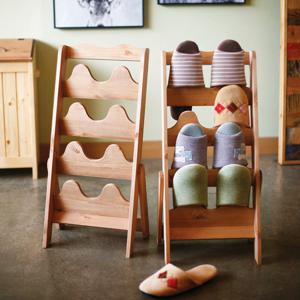 베티 원목 실내화꽂이(빈티지브라운)/슬리퍼걸이/정리대