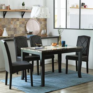 베스트리빙 데미안 코코 12T 포세린 통세라믹 4인(1200) 식탁세트/의자 4개