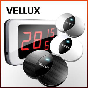 [벨럭스] 슬림형호출벨 세트상품/모니터(VM330A) 1EA+ 호출벨(VB400_흑무늬목) 15EA