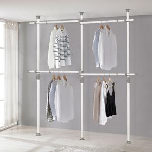 왕자 원터치4단조절행거(38mm)/옷걸이행거/고정식행거/철제행거