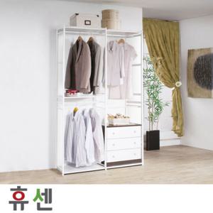 [휴센]프리미엄 1270C 드레스룸/시스템장/옷장/조립식옷장/행거