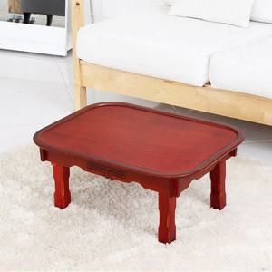 [박씨상방] 고급 반타원 칠기 접이식 사각밥상 60센티 1인용 2인용