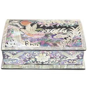 [박씨상방] 명품 나전 학 자동명함함(검)