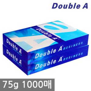 더블에이 A4 복사용지(A4용지) 75g 1000매(500매 2권)
