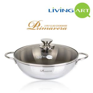 리빙아트 프리마베라 통3중 스텐냄비 궁중전골 28cm