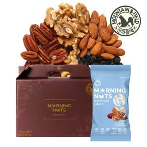 [산과들에] 피칸담은 하루견과 모닝너츠라이트 30봉 선물세트