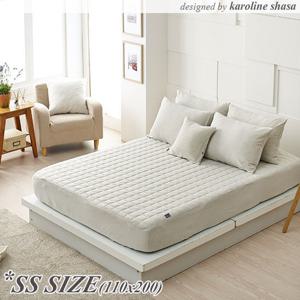 [캐롤라인 샤사] 면 스판덱스 침대 매트리스 누비커버 수퍼싱글(110 X 200)
