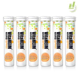 비타하임 발포 아연 비타민C 20정 6통