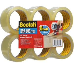 [118924]스카치 포장용테이프(3615-6/투명/48mmX50M/3M)