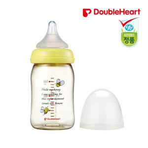 [더블하트]신모유실감PPSU캐릭터젖병160ml(체크하트/허니비)