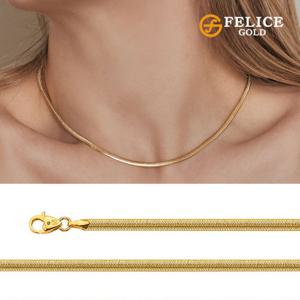 [25년 마지막특가] 14K 스네이크 3mm 목걸이