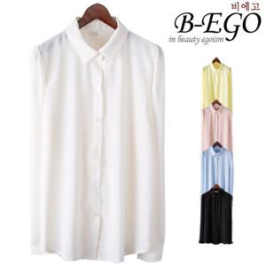 [비에고]B824_베이직 카라 블라우스