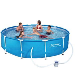 [BW_56062] 원형기둥풀장366x76cm+펌프 [대형물풀장][물풀장]