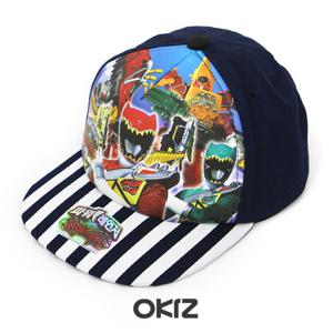 [I0564] 파워레인저 다이노포스 스냅백 모자 [스트라이프-1507]