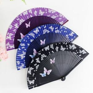 [박씨상방] N 실크 타공 나비 접이식부채