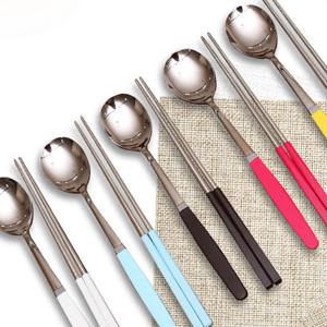 [마호커트러리]성인용 한식수저 2종세트(숟가락+젓가락) 5개