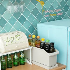 창신리빙 씽크인 슬림무빙수납장 양념통선반