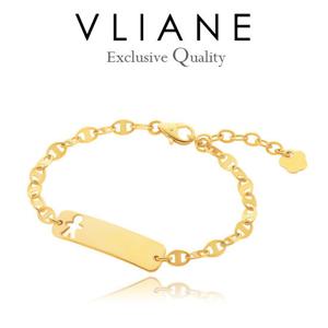 [브리앙] 14K 금둥이 스틱 아기 팔찌 (미아방지,돌잔치,선물)