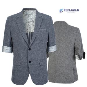 [필골드] SD447N448  쉴드7부 여름혼방솔리드 자켓