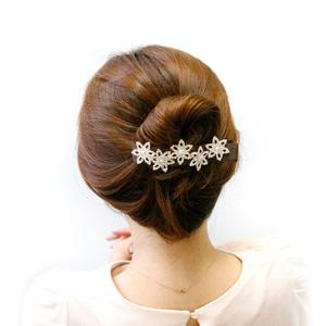 [바이진주리본] 러블리집게핀 / 업스타일 / 올림머리헤어핀