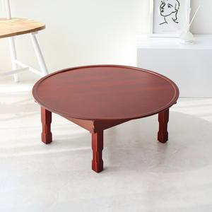 원2.3 칠기 유전 접이식 원형밥상 69센티 2인용 4인용 원형상 소반