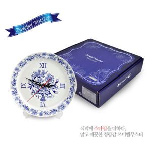 쯔비벨무스터 도자기 벽시계 중형
