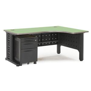 [미소비즈] 체어피아 큐브 1600 사무용 L형 코너형 책상 (착불)