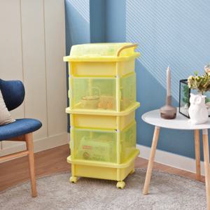 이동식 스마일정리함 3단 (스퀘어)