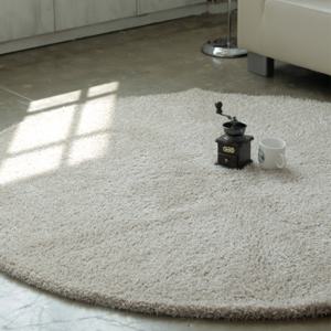 [갤러리데코]플레인 샤기 러그 거실 카페트 원형 150