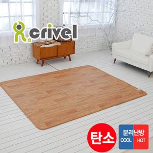 크리벨 나뭇결 탄소 카페트 전기매트 특대형 2난방(250x183cm)