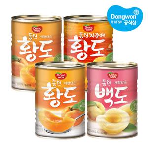 [동원] 동원 복숭아통조림 400g x6개 /황도/백도/과일통조림