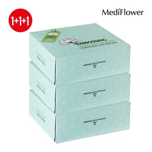 [메디플라워]엠보싱 소프트 화장솜 300매x3