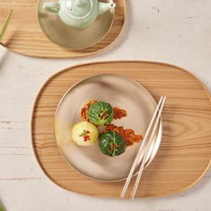 [광명유기] 방짜유기 원형접시 22cm